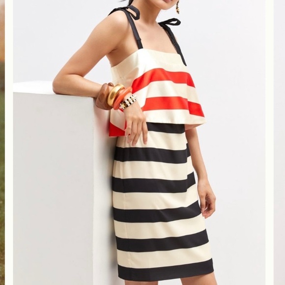 🌿|NWT| Anthropologie x Mare Striped Mini Dress - Picture 2 of 9
